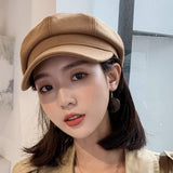 ウールブレンドキャスケット/キャップ