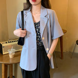 【7色展開】半袖シングルジャケット