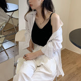 上質Vネックキャミ