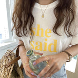 レトロレターTシャツ