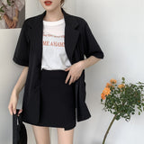 【7色展開】半袖シングルジャケット