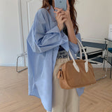 カラーオーバーシャツ