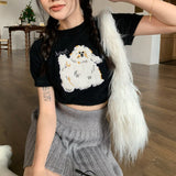 アニマルショートニット