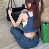 刺繍ビスチェデニムセットアップ