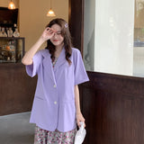 【7色展開】半袖シングルジャケット