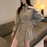 ボリュームスリーブミディトレンチコート