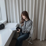 ギンガムチェックカーディガン