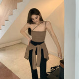 デザインキャミ+カーディガンセット