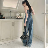 デニムオールインワン