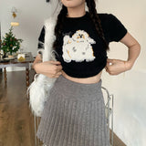 アニマルショートニット