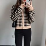 ギンガムチェックカーディガン