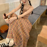 チェックベアワンピース