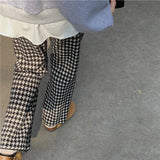 千鳥柄ニットパンツ