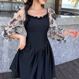 バタフライスリーブワンピーススイムウェア