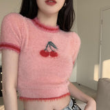 チェリー半袖ニット