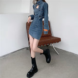 デニムワンピースセットアップ