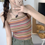 カラーボーダーキャミソール