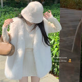 フェイクファーロングベスト