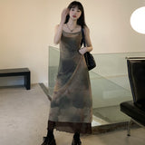 マーブル柄キャミワンピース