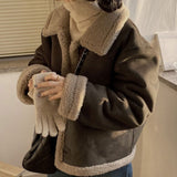 ボアスエードジャケット