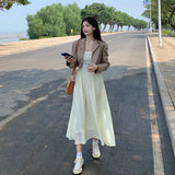 バックリボンジャケットワンピースセットアップ