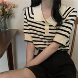 ボーダーポロシャツ