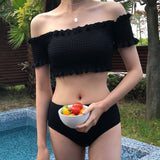 シャーリング水着 2点セット