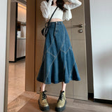 マーメイドテールデニムロングスカート