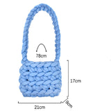 【7色展開】もこもこ手編みショルダーバッグ