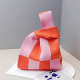 ニットハンドバッグ