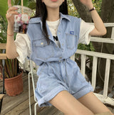 デニムベスト風オールインワン