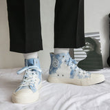 ハイカットマーブルスニーカー