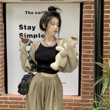 配色タンクトップ+ボレロ