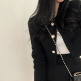 ツイードショートジャケット+ミニスカート