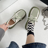 ストライプライン厚底スニーカー