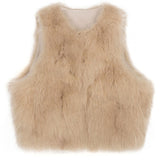 フェイクファーベスト