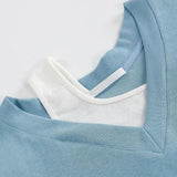 アシメデザインスウェットトップス