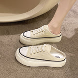 バイカラーキャンバススニーカーサンダル