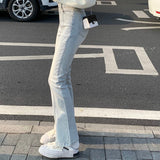 スタイルアップセンターラインフレアデニム