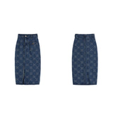 ジャガードデニムビスチェセット