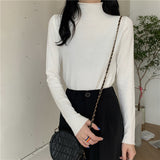 【19色展開】ベーシックハイネックトップス