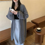 シンプルロングカーディガン/コート