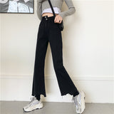 アシメデザインカットオフデニム