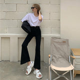 ハイウエストフレアデニム