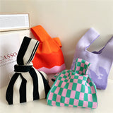 ニットハンドバッグ