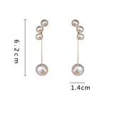 バックロングパールピアス