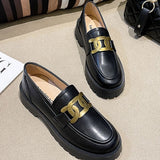 厚底ベルトローファー