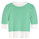 千鳥柄サマーニット