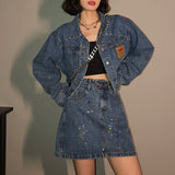 ダメージデニムセットアップ