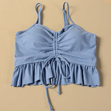 ラメトップス付き水着セット